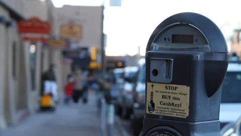 Parking Meter 0460 Stock Footage 1014546