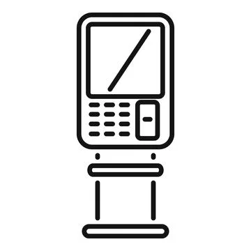 Parking meter is accepting contactless payment using mobile phone nfc technology Stock Illustration
