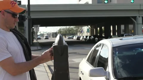 Parking meter Vídeos de archivo 21983750