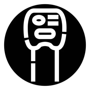 Parking meter icon displaying payment and time concept 스톡 일러스트