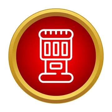 Parking meter icon showing electronic payment system Stock Illustration