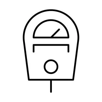 Parking meter icon vector for graphic design, logo, website, social media, mo 스톡 일러스트