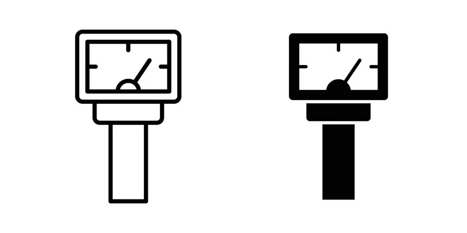 Parking meter icon vector, illustration icon set Ilustração Stock
