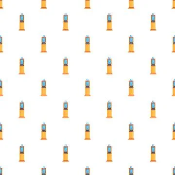 Parking meter icons creating seamless urban pattern background イラスト素材