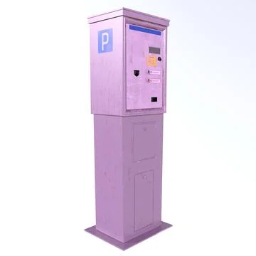Parking Meter isolated on white background Stock Illustration