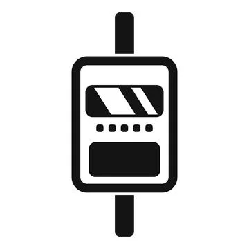 Parking meter showing time remaining icon Stock Illustration