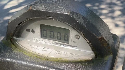 Parking Meter in Vancouver Canada Stock Footage 281058698