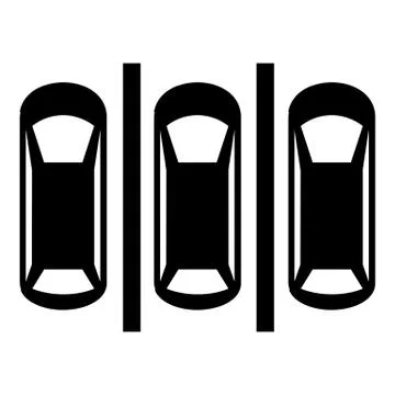 Parking plan icon , simple style Stock Illustration