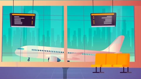 Parking Plane Animation Video 库存影片 276418607