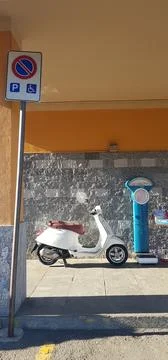 Parking Scooter Stock Photos