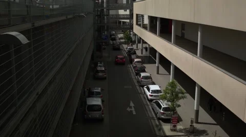 Parking at a shopping mall Stock Footage 63096235