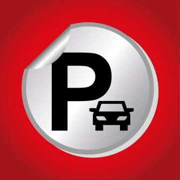 Parking sign design, vector illustration eps10 graphic Stock Illustration