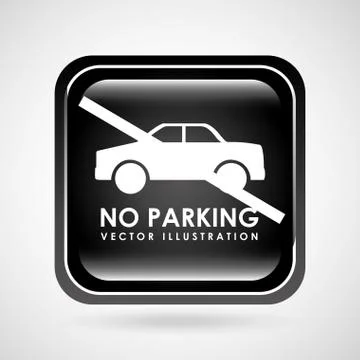 Parking sign design, vector illustration eps10 graphic Illustrazione stock