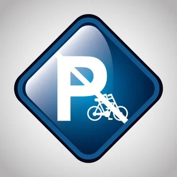 Parking sign design, vector illustration eps10 graphic Stock Illustration