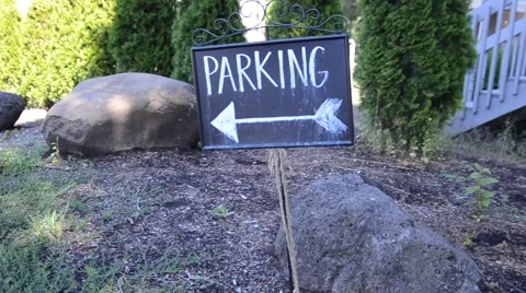 Parking Sign Direction Stock Footage 68151853
