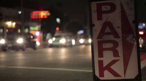 Parking sign Stock Footage 46804345