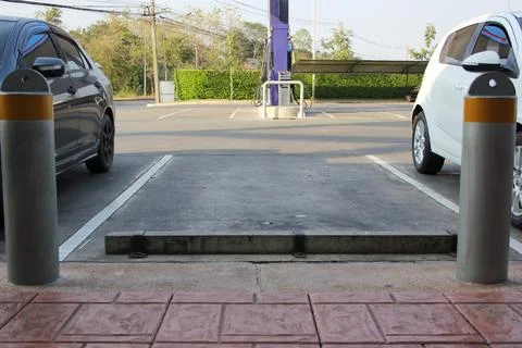 Parking spaces Stock Photos