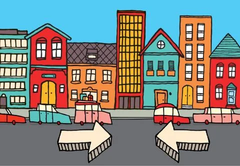 Parking spot found Stock Illustration