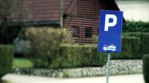 Parking symbol Stock Footage 31092846