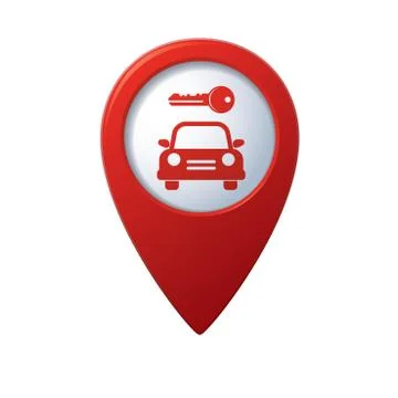 Parking symbol map pointer Illustrazione stock
