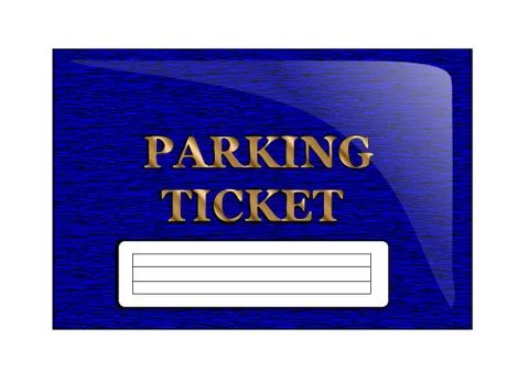 Parking ticket Stock Illustration