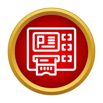 Parking ticket machine icon issuing a ticket Stock-Illustration