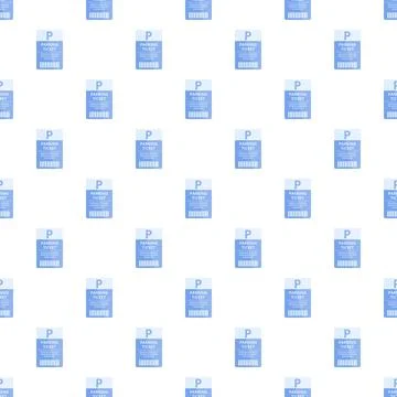 Parking ticket pattern showing vehicle fine violation Stock Illustration