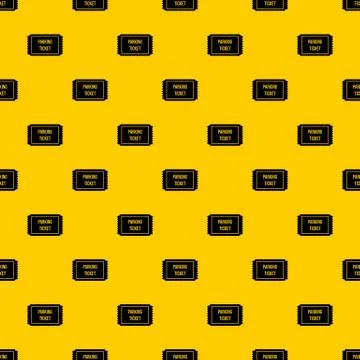 Parking ticket pattern vector Illustrazione stock