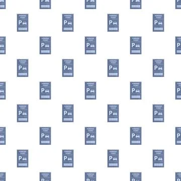 Parking tickets creating a seamless background pattern design Ilustración de archivo