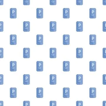 Parking tickets creating a seamless repeat pattern Stock Illustration