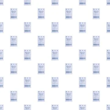 Parking tickets creating a seamless repeat pattern background Illustrazione stock