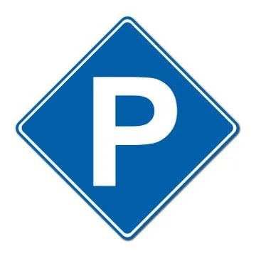 Parking traffic sign Stock Illustration