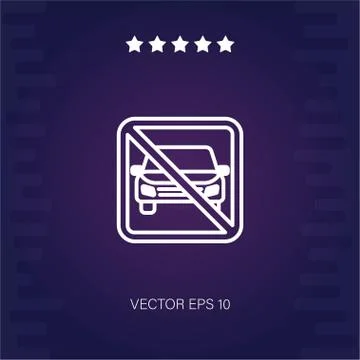 Parking vector icon Stock Illustration