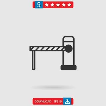 Parking vector icon Stock Illustration