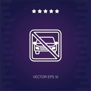 Parking vector icon Stock Illustration
