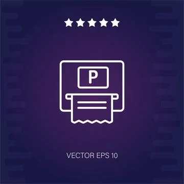Parking vector icon Stock Illustration