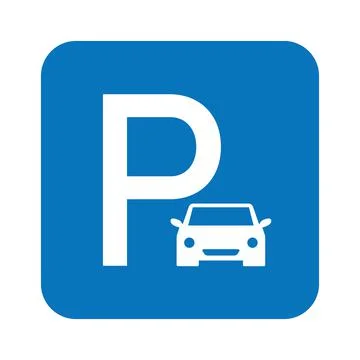 Parking vector icon. Vector illustration Stock Illustration