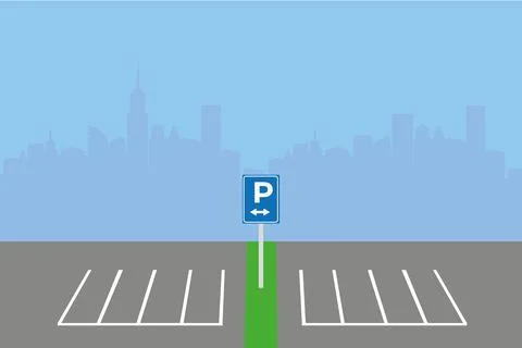 Parking zone Stock Illustration
