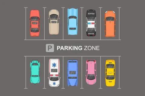 Parking zone Stock Illustration