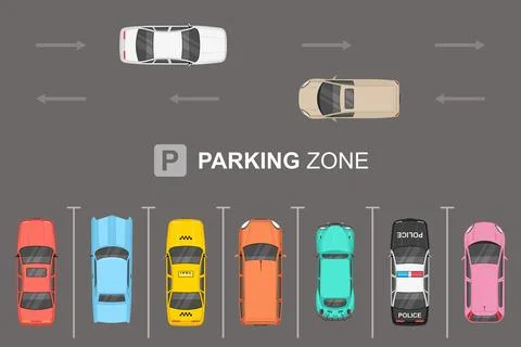 Parking zone Stock Illustration
