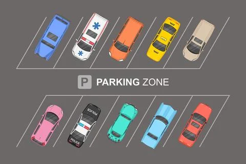 Parking zone Stock Illustration