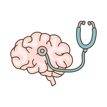 Parkinson human brain Stock Illustration