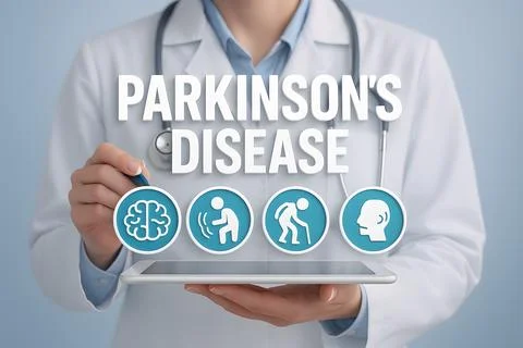 Parkinson's illustration Stock Illustration