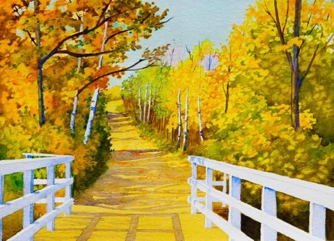 Parkland trails Stock Illustration