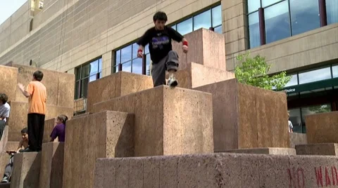 Parkour Athlete Stock Footage 8563616