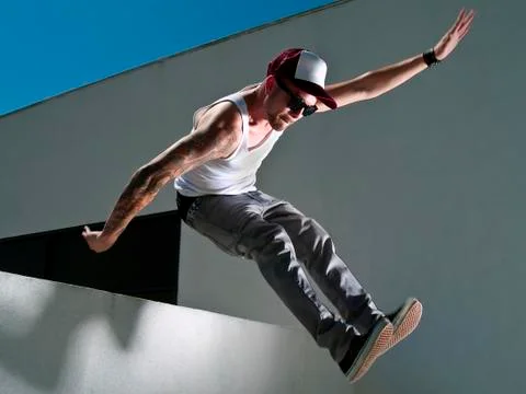 Parkour Freerunner Stock Photos