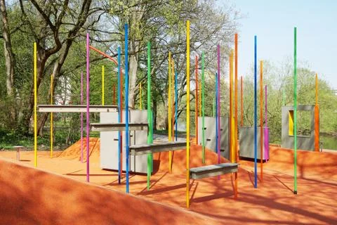 Parkour training ground Foto stock