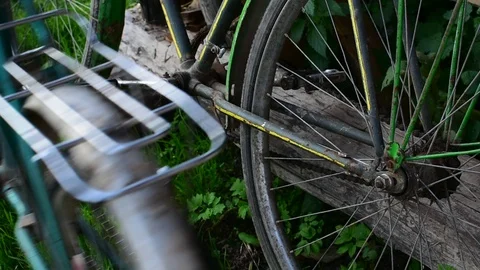 Parks a bicycle Stock Footage 116602458