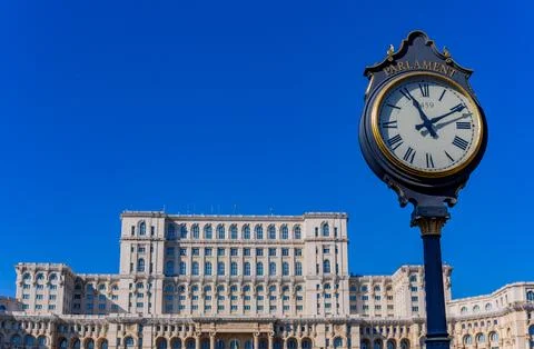 Parlament Palace in Bucharest Fotos de archivo