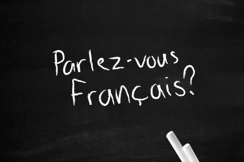 Parlez-vous francais Stock Illustration